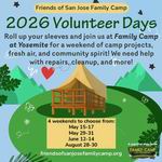 Sign-ups for 2026 Volunteer Days at Family Camp at Yosemite